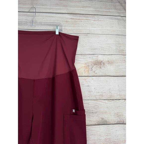Figs Maternity Technical Scrub Pants Womens XXL/P Maroon PO# 2257 - Picture 5 of 11